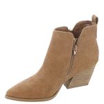 DV Dolce Vita Women's Kiki Ankle Boot, Tan, 6.5