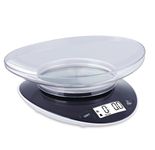 Digital Kitchen Scales Electronic Food Scales with Bowl Liquids in ml and fl. Oz. Tare Function LCD Display Easy Storage