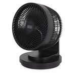 Black & Decker BXFD52002GB 11inch Air Circulator Desk Fan, 7 Hour Timer, Black