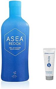 Asea Redox Water - Cell Signaling Supplement - 32 FL OZ per Bottle Plus Sample Gift of 10 ML Renu 28 Redox Gel (1)