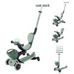 Globber Go Up Baby 360 Scooter and Ride On with Light Up Wheels - Suitable from 15 Months to 6 Years Plus - 2 Year Warranty (Sage)