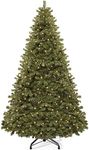 YITAHOME 6ft Artificial Christmas Tree with 250 LED, Christmas Pine Tree with 880 Tips, Foldable Metal Frame & Stand, Easy Assembly Pops Up Christmas Tree for Home Party, 182 x 110cm