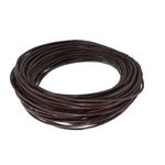 Leather Cord 2mm 3 Metres Brown - Cowhide Leather Round Throng String ​For Bracelet Necklace Jewellery Making DIY Crafts​