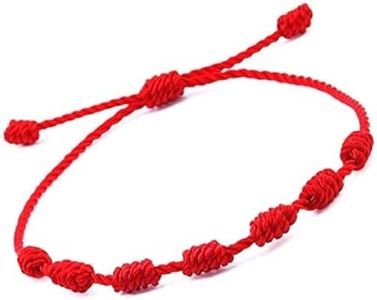 Bracelet 7 knots for protection, Evil Eye and Good Luck. Buddisth String. Thread/Amulet for prosperity and success. Talisman for Womens, Mens, Girls, Boys. Cord Adjustable.