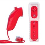 TechKen Remote Controller for Wii, Built-in 2 in 1 Motion Plus Remotes Nunchuck with Silicon Case