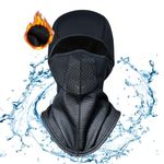 All-Weather Balaclava: Waterproof, Thermal Hood & Face Mask - Versatile Head & Neck Gaitor Snood for Men and Women - Perfect for Winter, Ski & UK Outdoor Adventures Black