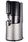 Hurom H-200 Electronic Slow Juicer Machine (Silver) - Self Feeding w Big Mouth Hopper to Fit Whole Fruits & Vegetables - Healthy Living - Easy Rinse Clean No Scrub BPA Free Easy Assembly