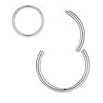8mm Septum Ring Silver Nose Rings H