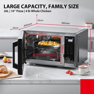 Toshiba 5-in-1 Microwave Oven, 26L – Grill, Air Fry, Convection