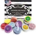 Shower Steamer Gift Set for Women and Men. Gift Box 12 Aromatherapy Shower and Bath Bombs Individually Wrapped. Organic Shower Steamer Tablets and Essential Oil Shower Bombs for Adults Teens and Kids