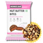 MONKEY BAR Nut Butter Bites - Double Chocolate - 55% Dark Chocolate Truffle filled with Nut Butter - Pack of 12 - No Added Sugar - Best Chocolate Gift Box for Clean Snack