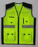 Evion Reflective Safety Jacket 24258 (GN/BK-XL)