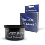 Vista Auto Care Cool Cologne Car Freshener – 40g, Wooden Fiber, Long-Lasting Refreshing Scent, Odor Eliminator for Cars, Offices & Small Spaces – 1 Pack