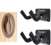 Tonmi Hat Hanger Rack/Cowboy Hat Rack/Hat Rack for Wall/Cowboy Hat Holder/Hat Display Stand/Cowboy Hat Holder Wall Mount/Guitar Hanger/Cowboy Hat Display & Storage Hanger - No Hat, 2-Pcs