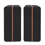 Crown Cult Yoga Blocks, Pack of 2 + 1 User Guide, Multi-Colour (BLACK, KIT)