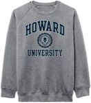 Barnesmith Howard University Bison Crewneck Sweatshirt, Heritage, Charcoal Grey, Large