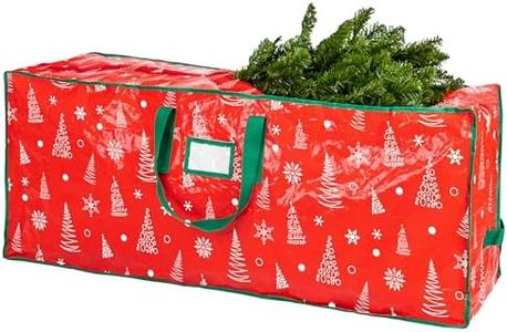 Handy Laundry Christmas Tree Storage Bag - Stores 7.5 Foot Artificial Xmas Holiday Tree, Durable Waterproof Material, Zippered Bag, Carry Handles. Protects Against Dust, Insects and Moisture.