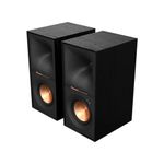 Klipsch Reference R-40PM Powered Bookshelf Speakers - 90-Degree x 90-Degree Tractrix Horn - Linear Travel Suspension - Sleek, Modern Appearance