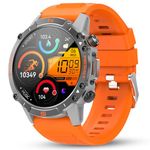 WalkerFit Smart Watch for Men, 60 Days Extra-Long Battery,Waterproof Rugged Military Smart Watch with 1.43" AMOLED,Android Smart Watch for iPhone Compatible,Running Watch