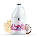 Bscly Meow Cat Shampoo 1000Ml - Enriched with Oatmeal Extract & Coconut Oil - Moisturizes & Heals Skin Cat Shampoo for Persian Cat Hair Fall, Normal Cat, Kitten Shampoo