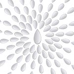 Purpeak Teardrop Shaped Craft Mirrors Mini Glass Mirror Tiles Small Mirror Mosaic Tiles DIY Mirror Tiles Decorative Mosaic Tiles for DIY Craft Home Decor (300 Pieces)