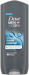 Dove Men+Care Hydrating Clean Comfort 3-in-1 Hair, Body and Face Wash with 24-hour nourishing MicroMoisture technology body wash for men 400 ml