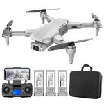 AXNEN Professional GPS Drone with Dual 4K Camera, EIS, Brushless Motors, 3 Batteries, WiFi, Trajectory Flight, Adults