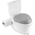 Kids Potty Training Toilet Seat | Toilet Potty with Flush Sound & Light | Portable Easy Clean Removable Pot & Seat | Toddler Potty Toilet | Educational Toddler Travel Essentials | One Size