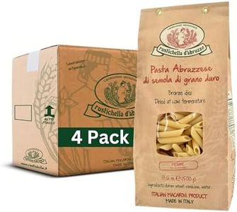 Rustichella d'Abruzzo Penne Pasta - 500g Classic Durum Wheat Short Quill-Shaped Pasta - Perfect for Sauces and Baked Dishes - Cooks in 10-12 Minutes - Authentic Italian Pasta