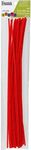 Essentials By Leisure Arts Chenille Stems Red 12" 3Mm 25Pc - Versatile Pipe Cleaners for Crafts, DIY Projects, and Decorations - Bright, Flexible Craft Pipe Cleaners