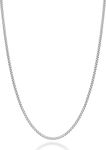 VAMA FASHIONS Elegant Stainless Steel Polished Finish Western Charm Stylish Durable Neck Box Necklace Chains for Girls & Women (3mm Box Chain for Neck)