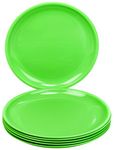 Signora Ware Round Plastic Full Plate Set, 130Ml/75Mm, Set of 6, Green