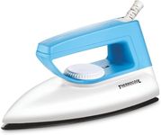 Thermocool Plastic Steam Iron Supreme 750 watts Light Weight Iron Press | Dry Iron Non-Stick Soleplate Electric Iron Press Opti Temp Technology |Shock Proof Plasti No-Burns Automatic Shut-Off (White)
