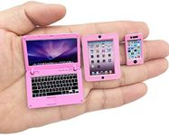 3 Pack Dollhouse Mini Laptop Tablet