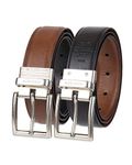 Tommy Hilfiger Men's Reversible Belt, Cognac/Black, 32