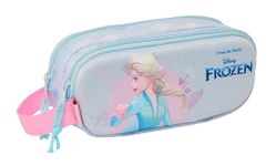 Safta Frozen 3D – Double 3D Pencil Case, Children's Pencil Case, Ideal for School-Aged Children, Comfortable and Versatile, Quality and Resistance, 21 x 6 x 8 cm, Lilac Colour, lilac, Estándar, Casual