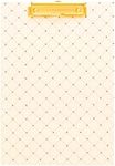 Blu Monaco Cute Clip Boards - Cream Pretty Clipboard with Black Diamond Pattern and Gold Clip - Stylish and Functional Clipboard for Women, Teachers, Artists, Home or Workspace Décor and Organization