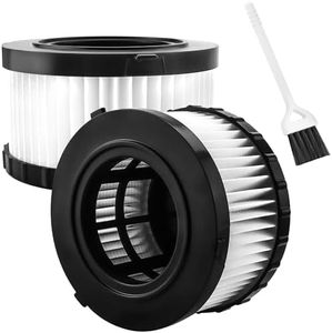2 Pack DCV517B DC5151H Wet/Dry Vacuum HEPA Replacement Filter for DEWALT Cordless Vacuum DC5151H DC515 DCV517 DCV517B
