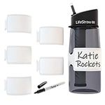 Pumpkin Doodle Permanent Write-on Labels for Bottles/Sippy Cups/Food Containers 6pcs (White)