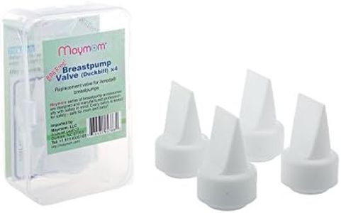 Maymom Pump Valves Compatible with Ameda Purely Yours Breast Pumps; 4 Pieces in Retail Package (Factory Sealed).