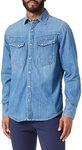 G-STAR RAW Men's Slim Denim shirt Shirts, Blue (faded cricket blue D23616-D252-D891), S