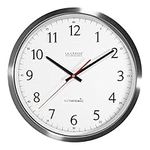 La Crosse Technology 404-1235UA-SS Ultratomic Analog Wall Clock, 14-Inch, Silver