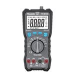 Themisto TH-M120 AC/DC Current, True RMS, Auto Range Digital Multimeter | 6000 Counts |20A | Black