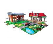 Majorette Creatix Farm Feature-Packed Toy Farm With Barn- Toy Tractor|Animals And Accessories For Children Aged 5+ Years|Multicolor