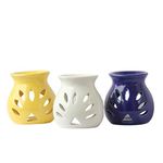 Brahmz Set of 3 Regular Ceramic Aroma Burner Oil Diffuser with Tealight