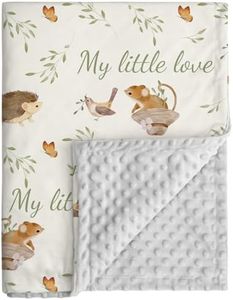 CIVARUA KIDS Baby Blankets for Newborn - Nursery Minky Blankets Super Soft for Boys Girls, Infant Toddler Blanket with Double Layer Dotted Backing for Baby Crib Stroller, 30 x 40 Inch, Animal World