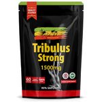 Tribulus Terrestris High Strength Supplement - Strong 95% Saponins Extract Capsules for Muscle Growth and Mass - UK Made