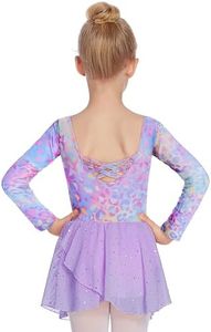 Arshiner Kids Girls Classic Long Sleeve Leotard Dance Ballet Dress