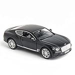 RMZ City 1:36 Compatible for Diecasting Alloy Car Model Bentley Continental GT Toy Car, Pull Back Vehicles Toy Car for Toddlers Kids Boys Girls Gift Black