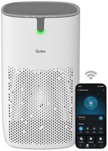 Qubo Smart Air Purifier for Home Q400, From Hero Group, Up To 400 Sqft, Removes 99.99% Allergens, App & Voice Control, Filter Life 9000 Hrs, True HEPA H13 Filter, Energy Saving, Ultra Quiet BLDC Motor